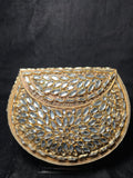 Medium U Kundan Clutch | RKC-145