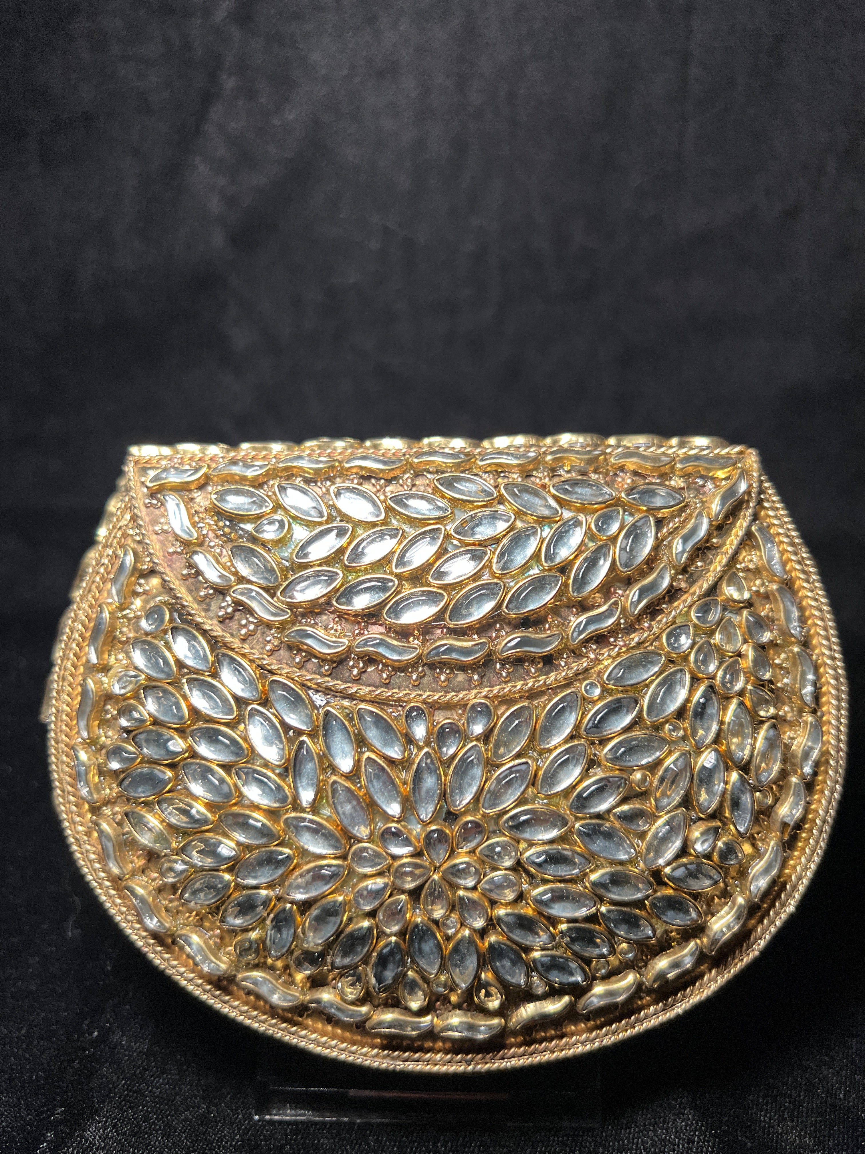 Medium U Kundan Clutch | RKC-145