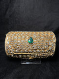 Medium Cylinder Kundan Clutch | RKC-148