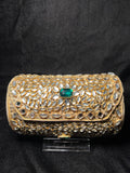 Medium Cylinder Kundan Clutch | RKC-151