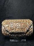 Small Cylinder Kundan Clutch | RKC-159