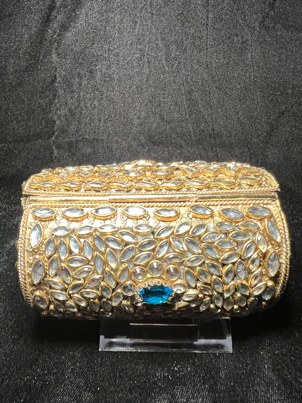 Small Cylinder Kundan Clutch | RKC-160