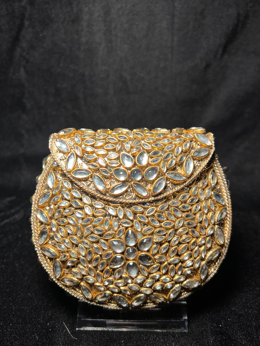 Small U Kundan Clutch | RKC-162