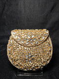 Small U Kundan Clutch | RKC-162