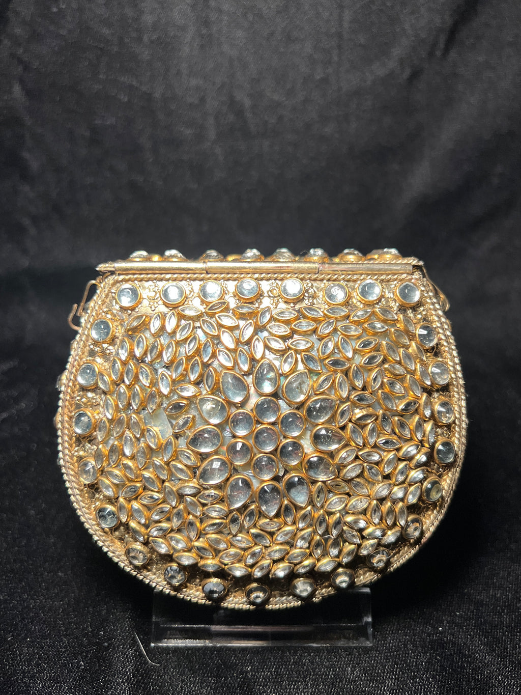 Small U Kundan Clutch | RKC-162