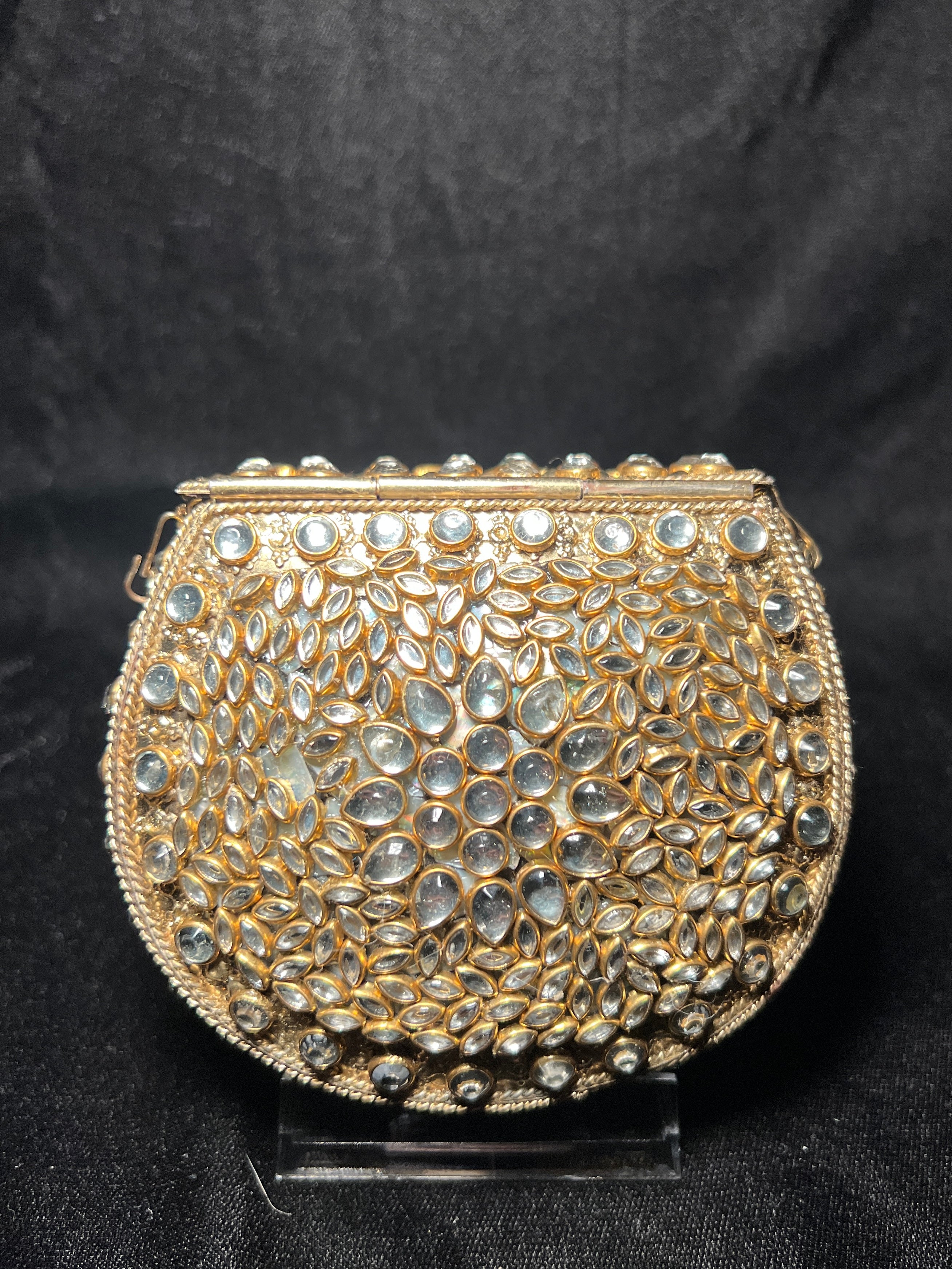 Small U Kundan Clutch | RKC-162