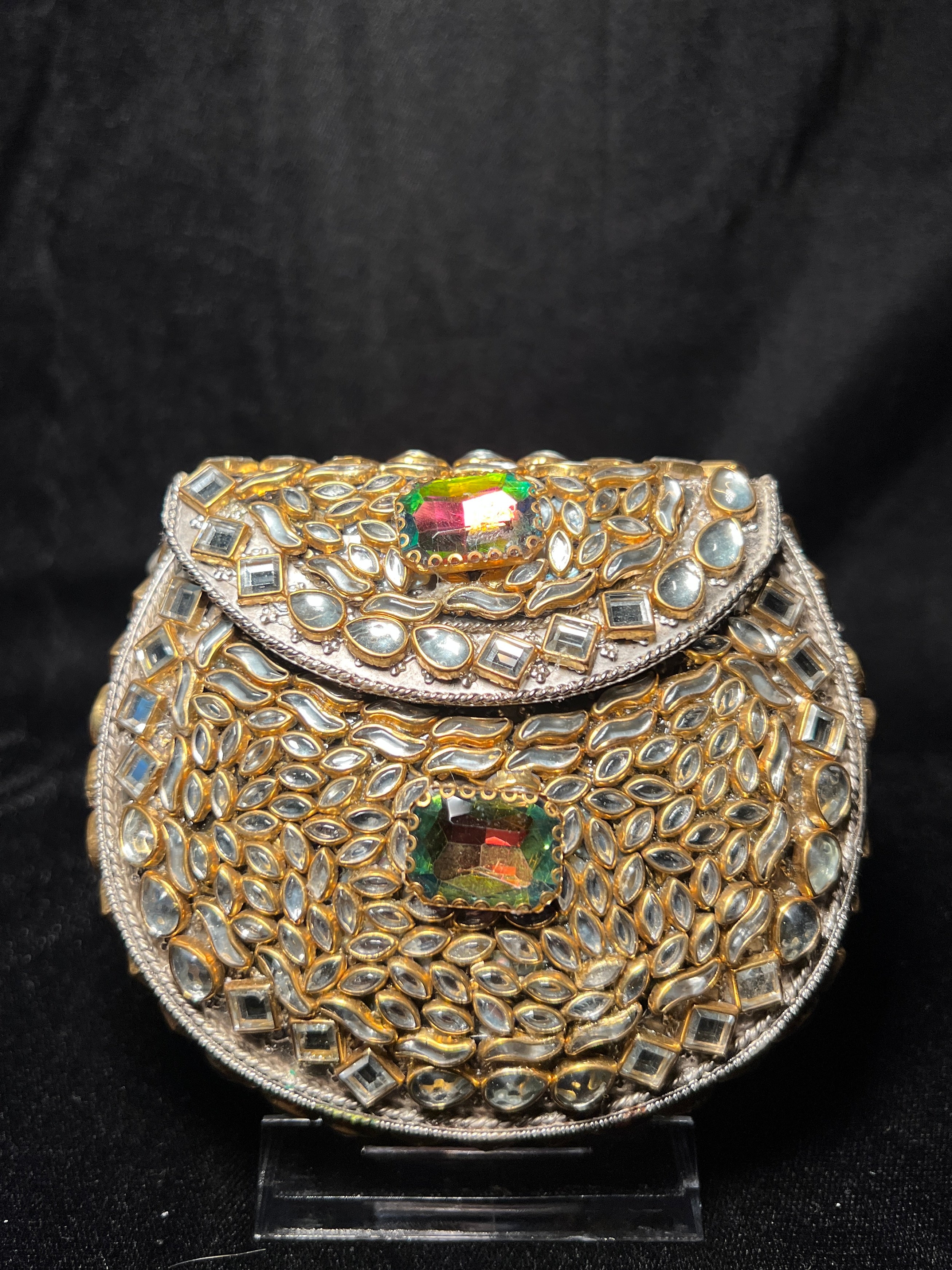 Small U Kundan Clutch | RKC-163
