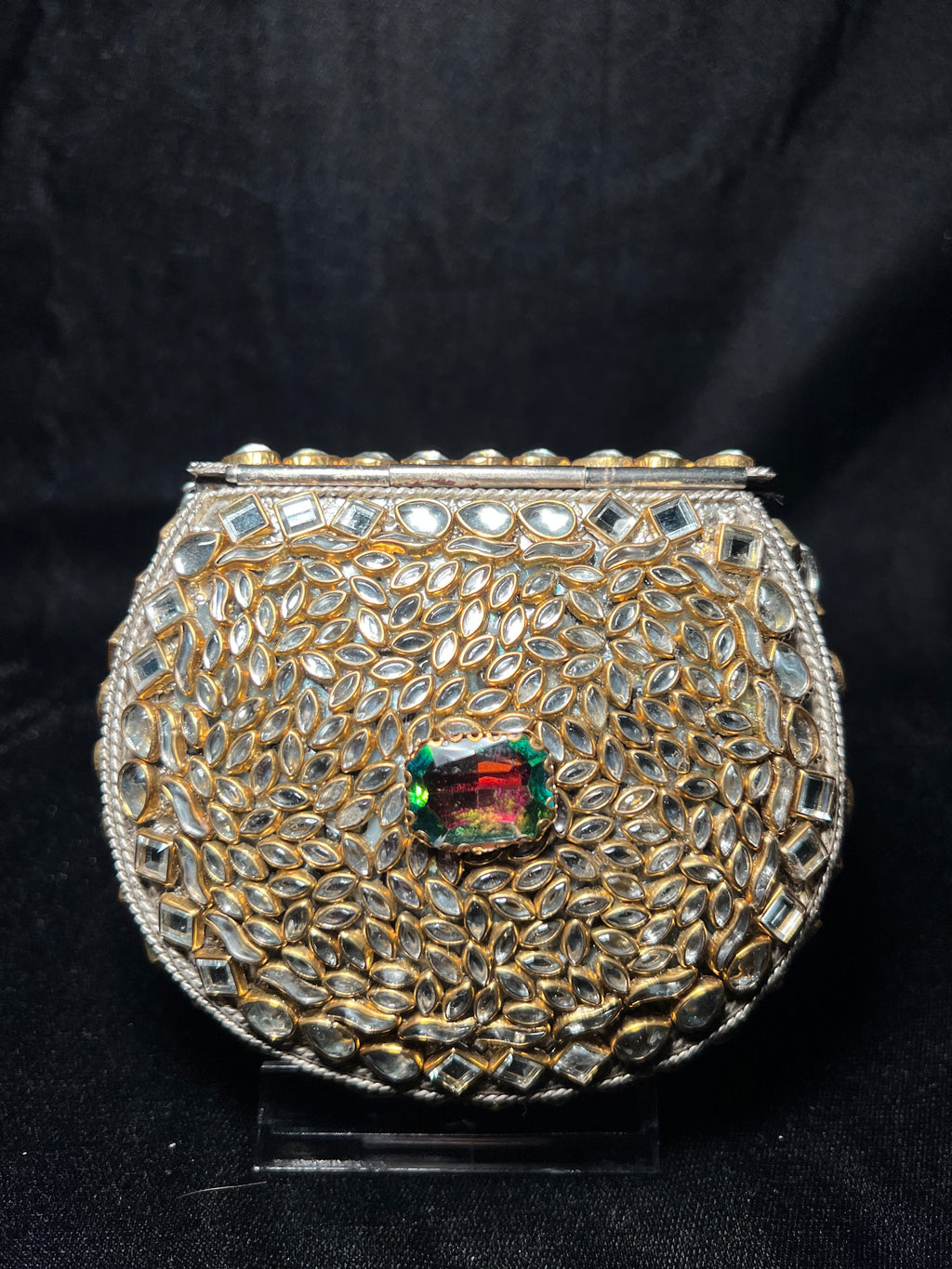 Small U Kundan Clutch | RKC-163