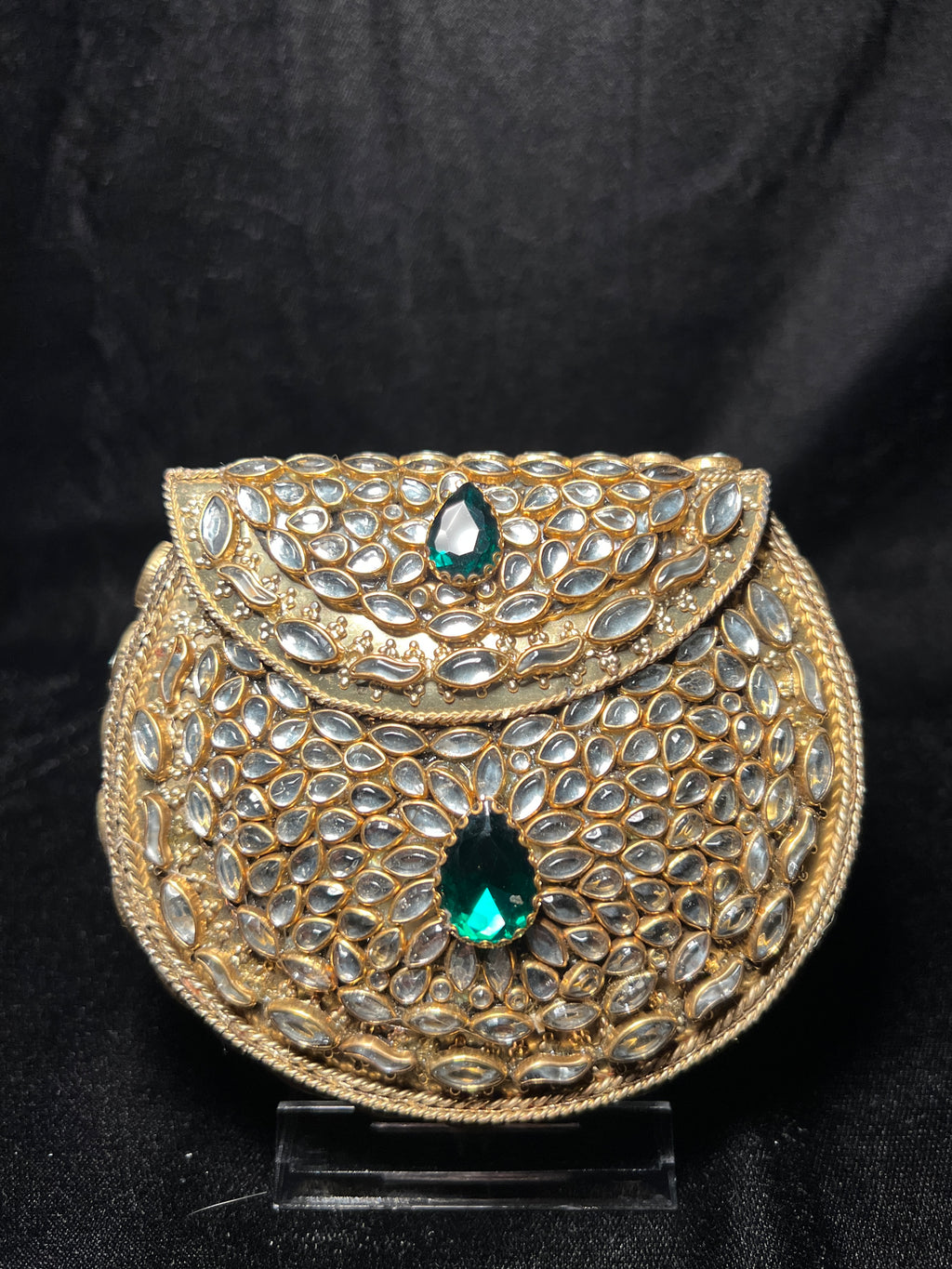 Small U Kundan Clutch | RKC-164