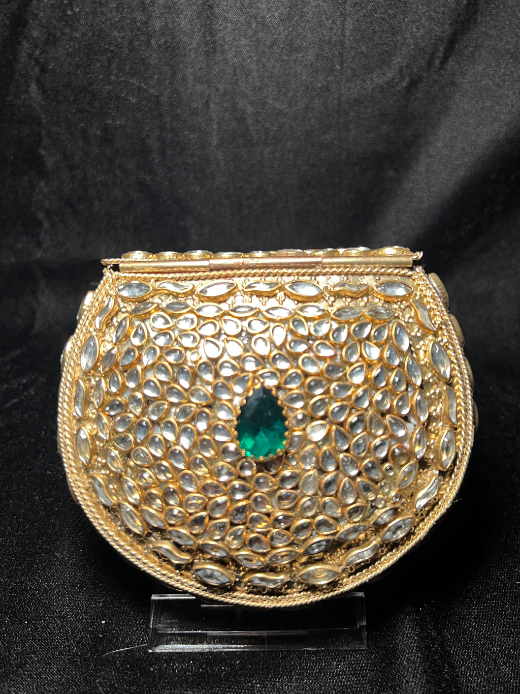 Small U Kundan Clutch | RKC-164