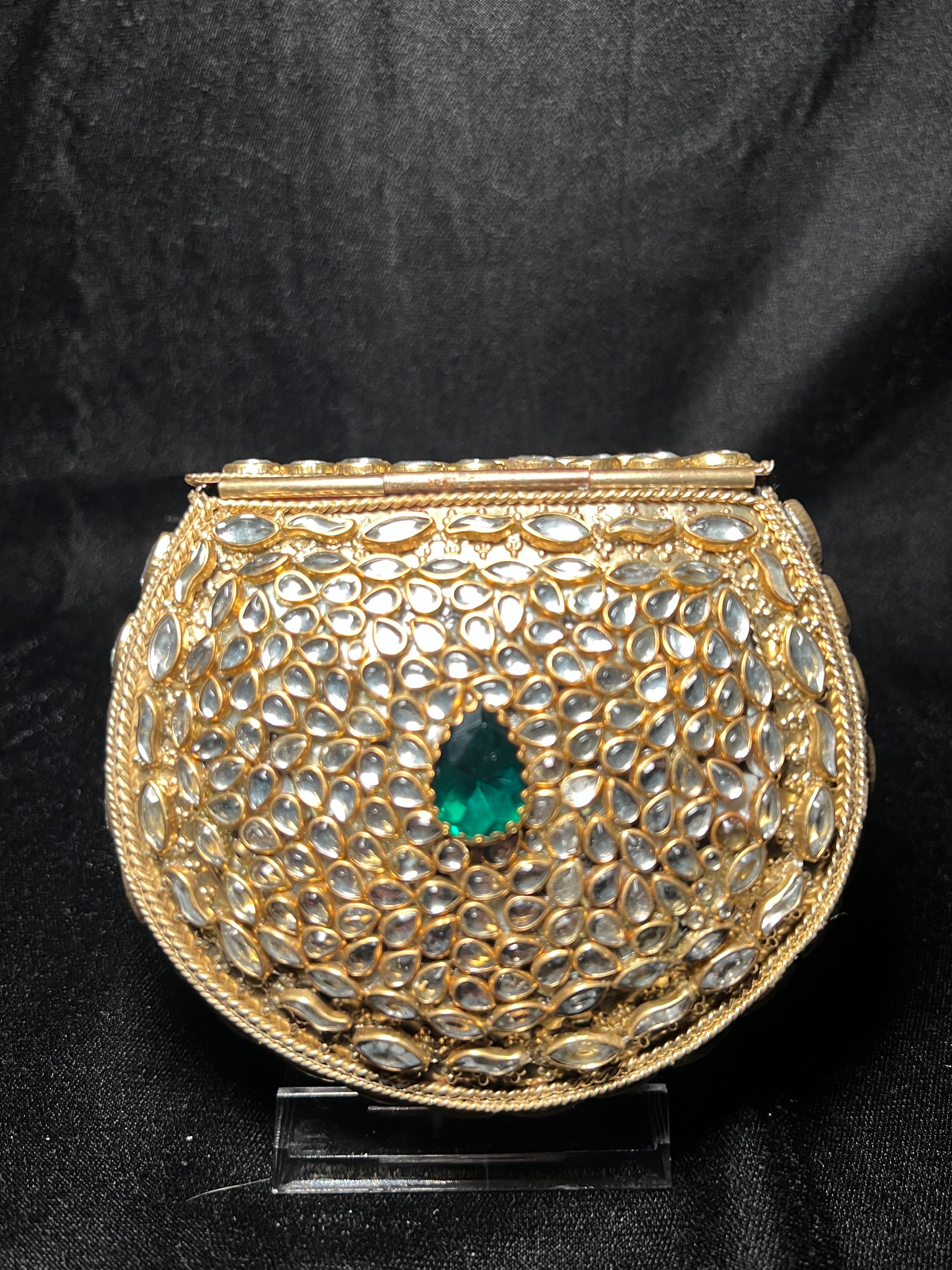 Small U Kundan Clutch | RKC-164