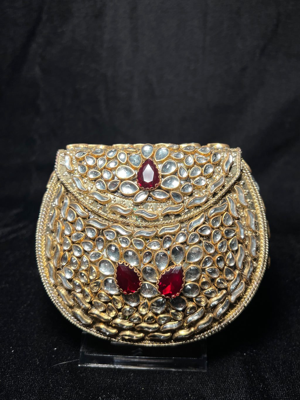 Small U Kundan Clutch | RKC-165