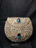Small U Kundan Clutch | RKC-166