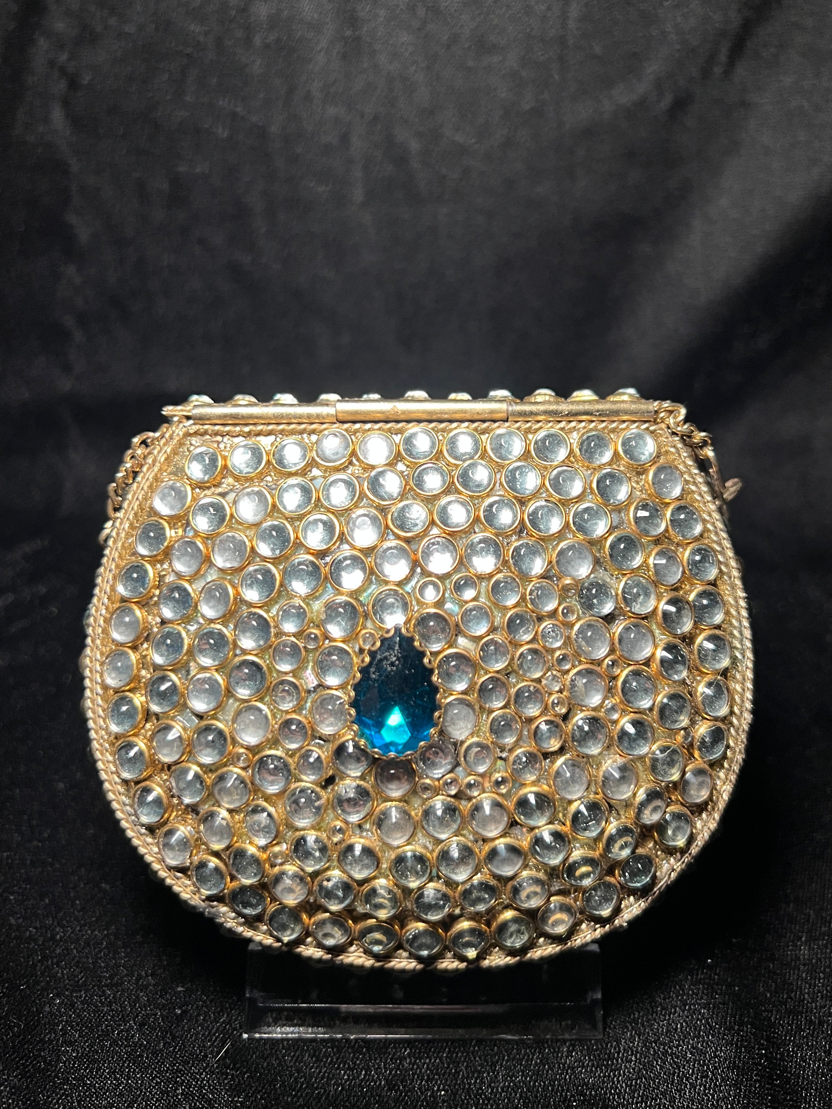 Small U Kundan Clutch | RKC-166