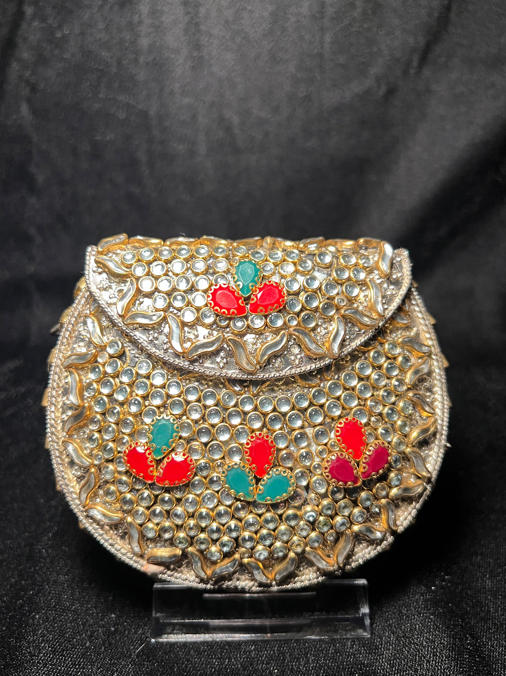 Small U Kundan Clutch | RKC-167