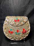 Small U Kundan Clutch | RKC-167