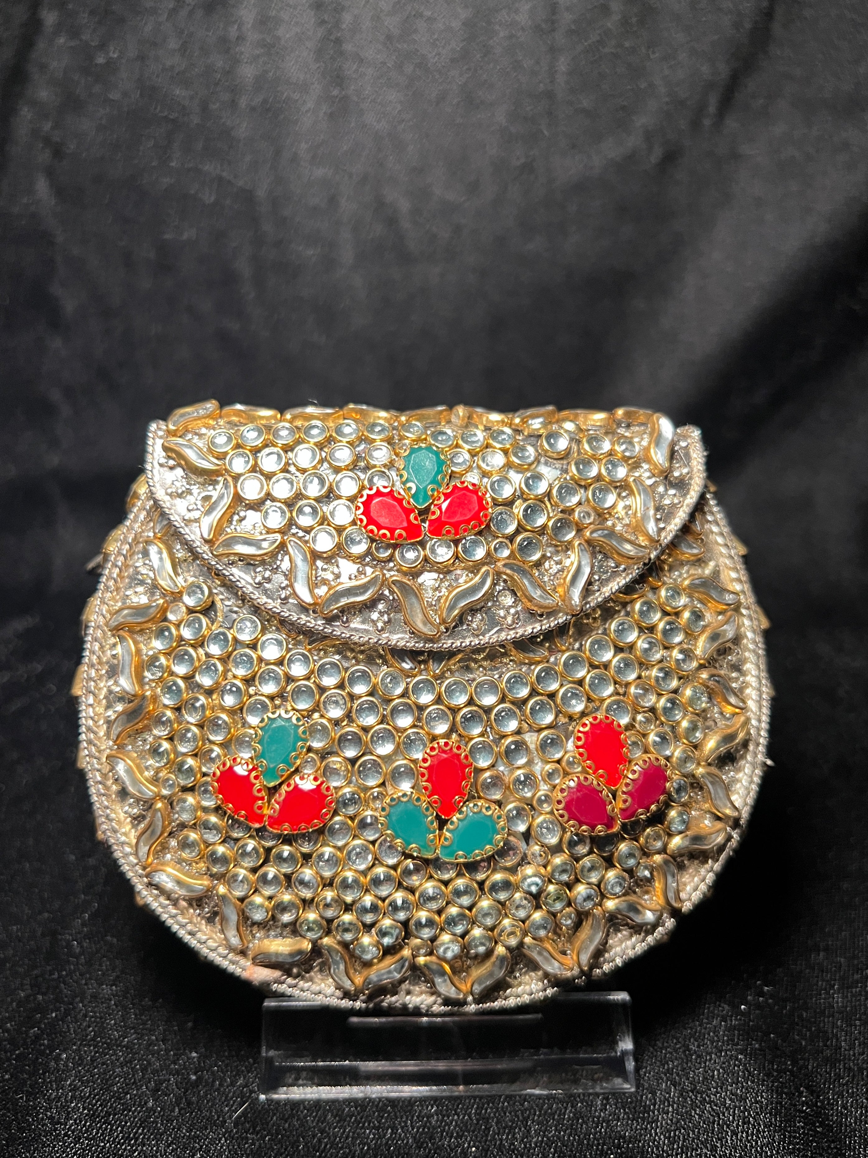 Small U Kundan Clutch | RKC-167