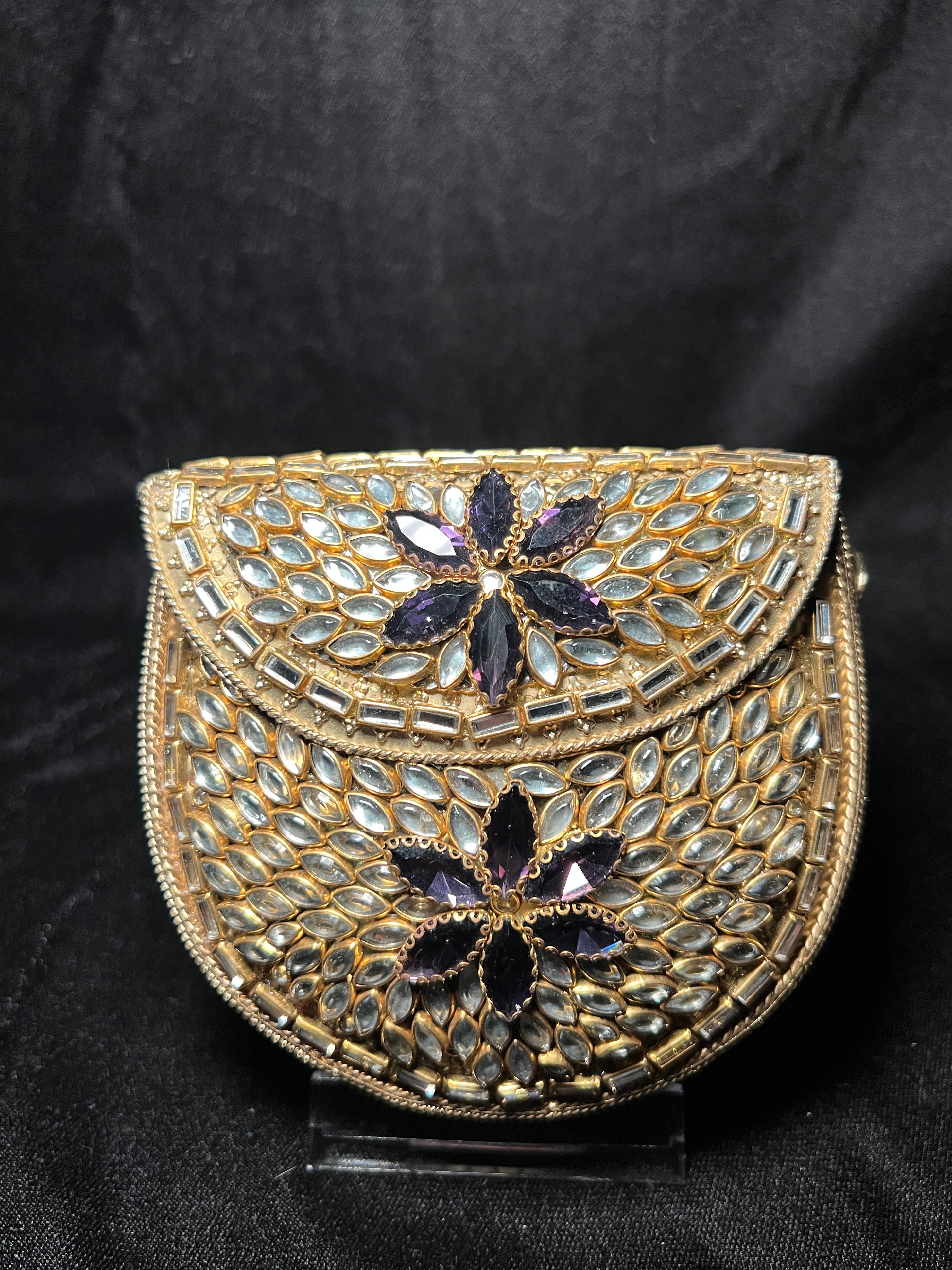 Small U Kundan Clutch | RKC-168