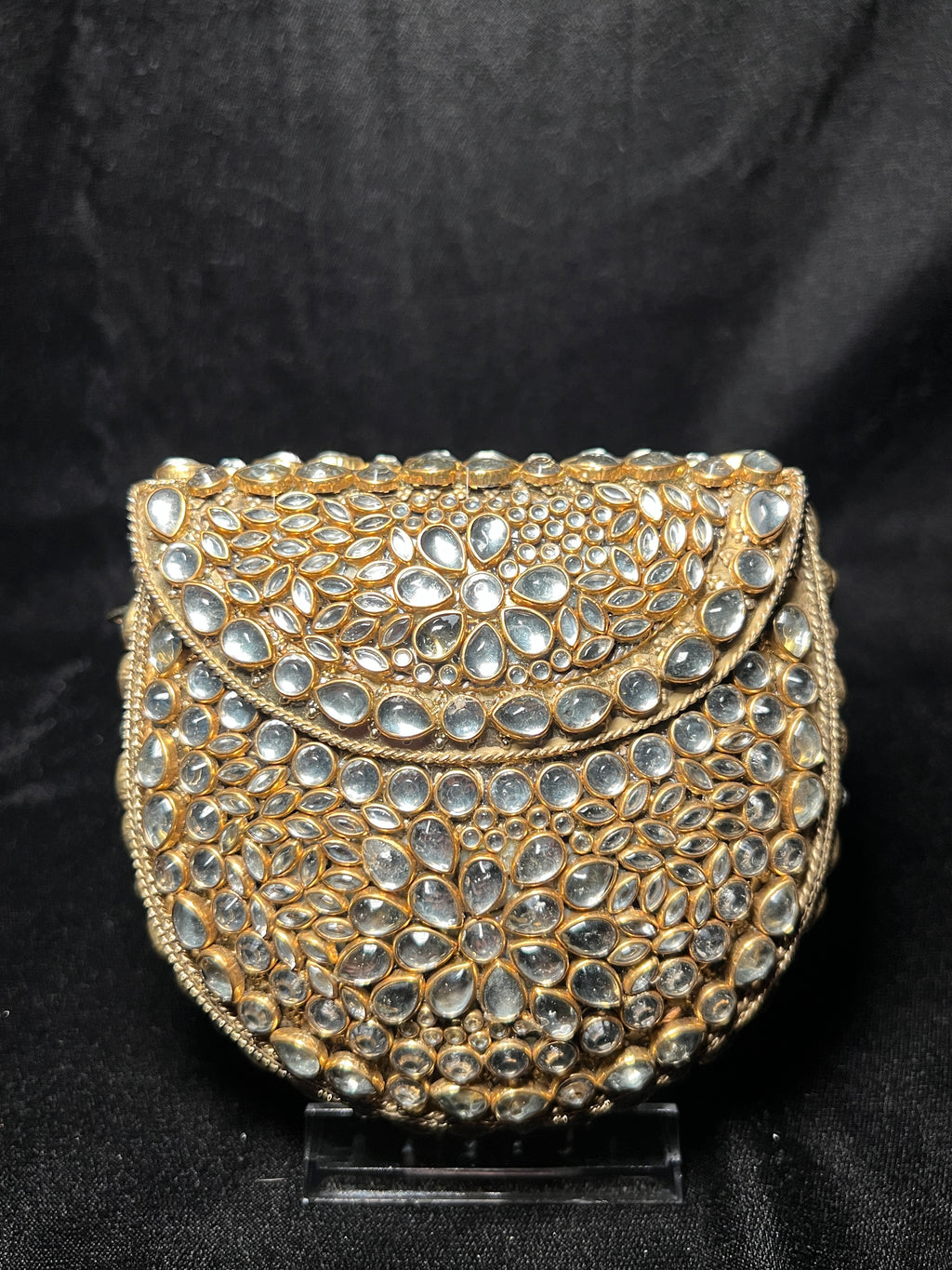 Small U Kundan Clutch | RKC-169