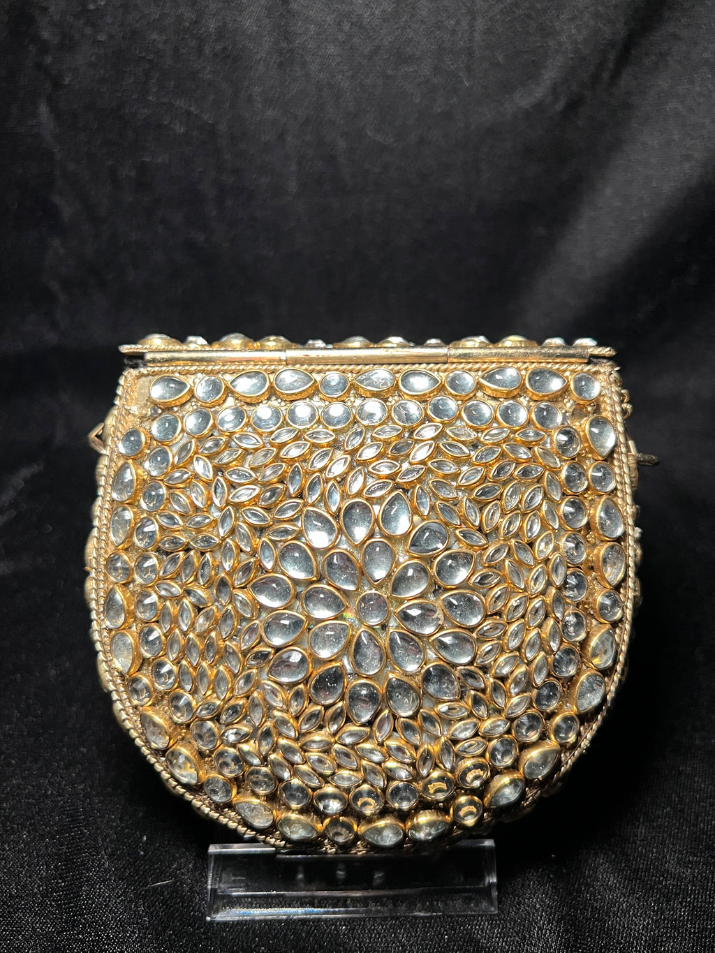 Small U Kundan Clutch | RKC-169