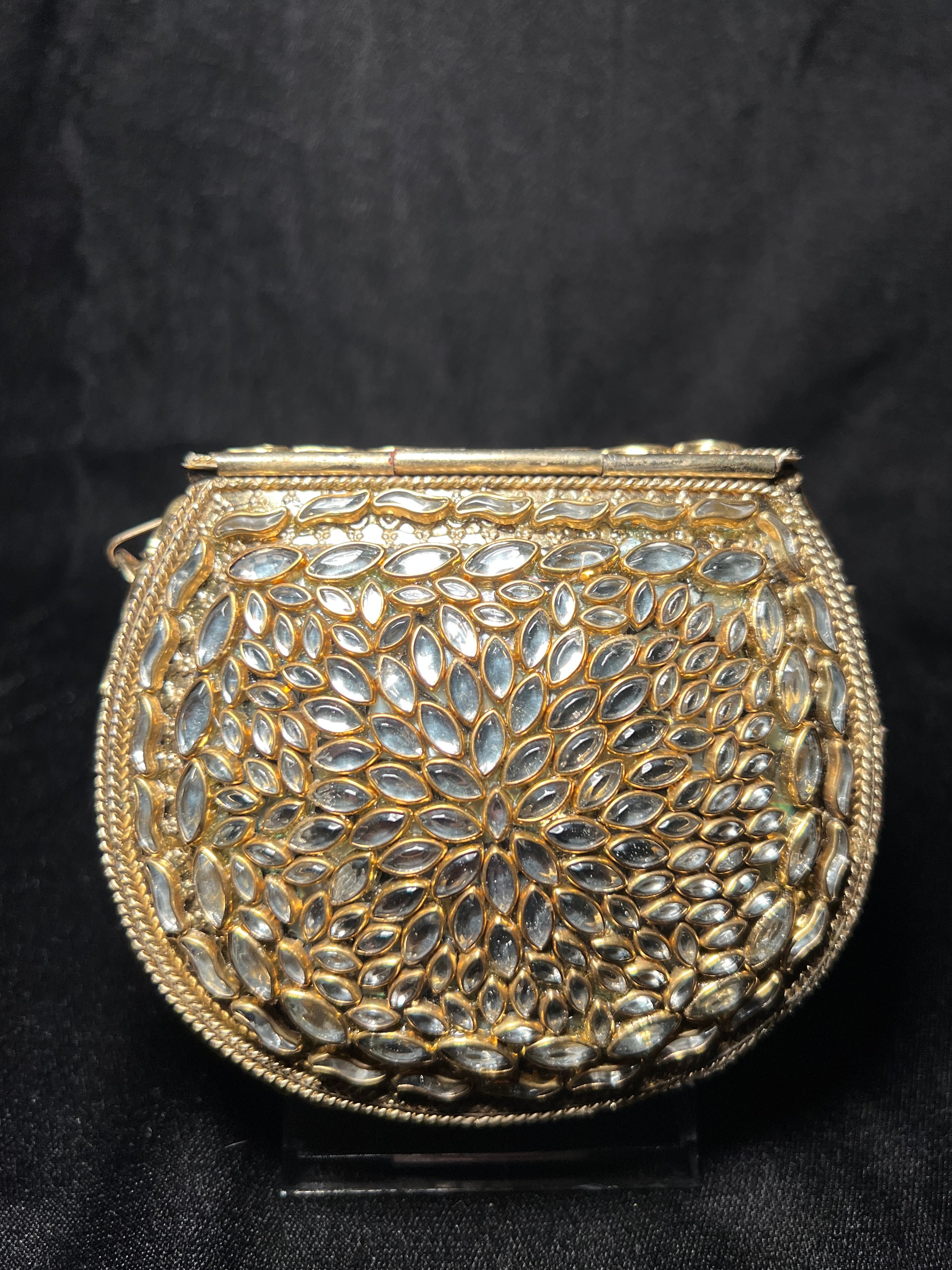 Small U Kundan Clutch | RKC-170