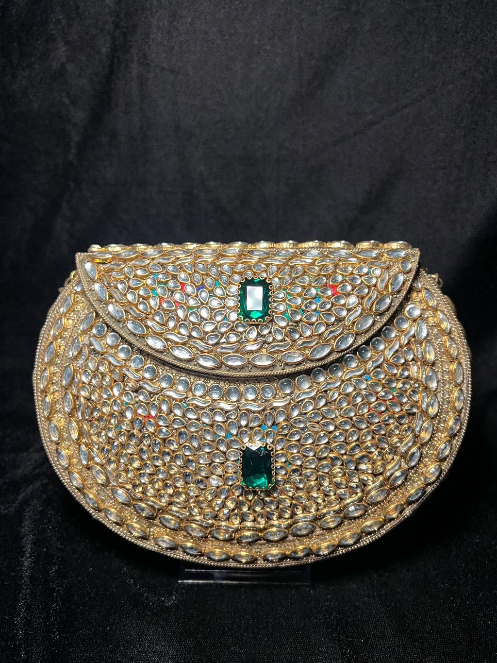 Large U Kundan Clutch | RKC-178