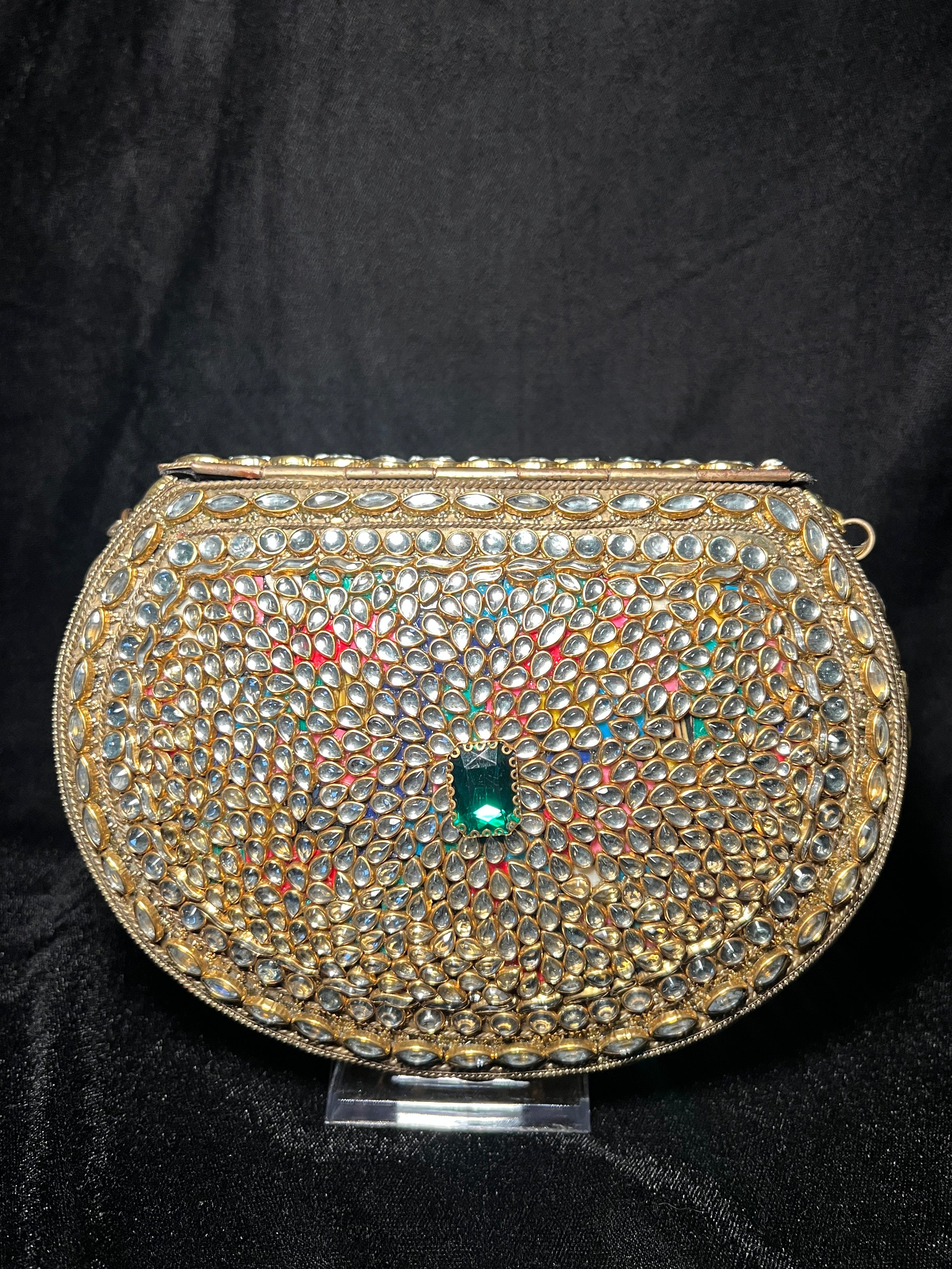 Large U Kundan Clutch | RKC-178