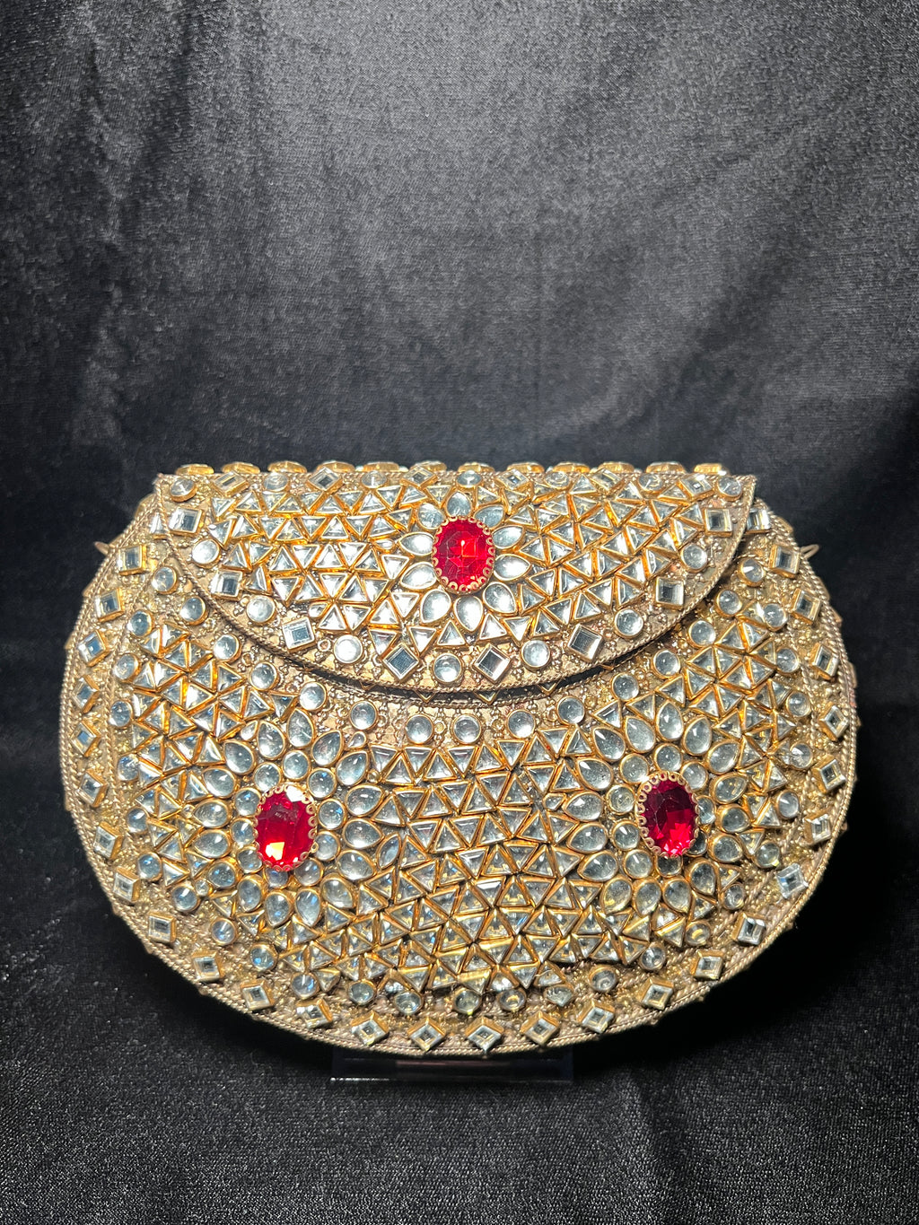 Large U Kundan Clutch | RKC-179