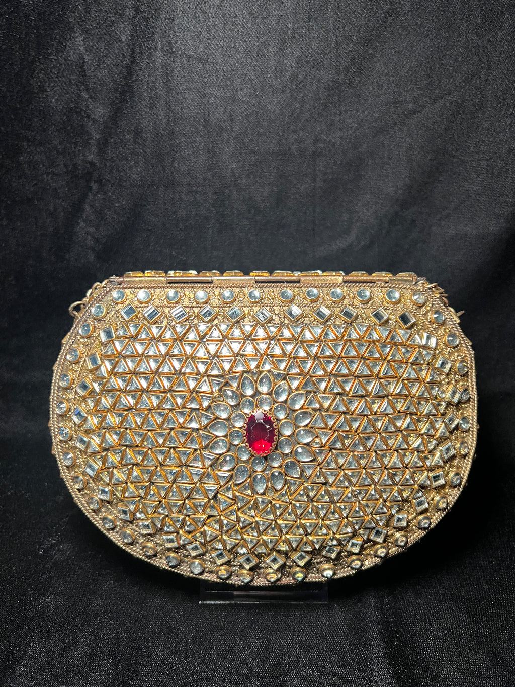 Large U Kundan Clutch | RKC-179