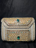 XL Rectangular Kundan Clutch | RKC-173