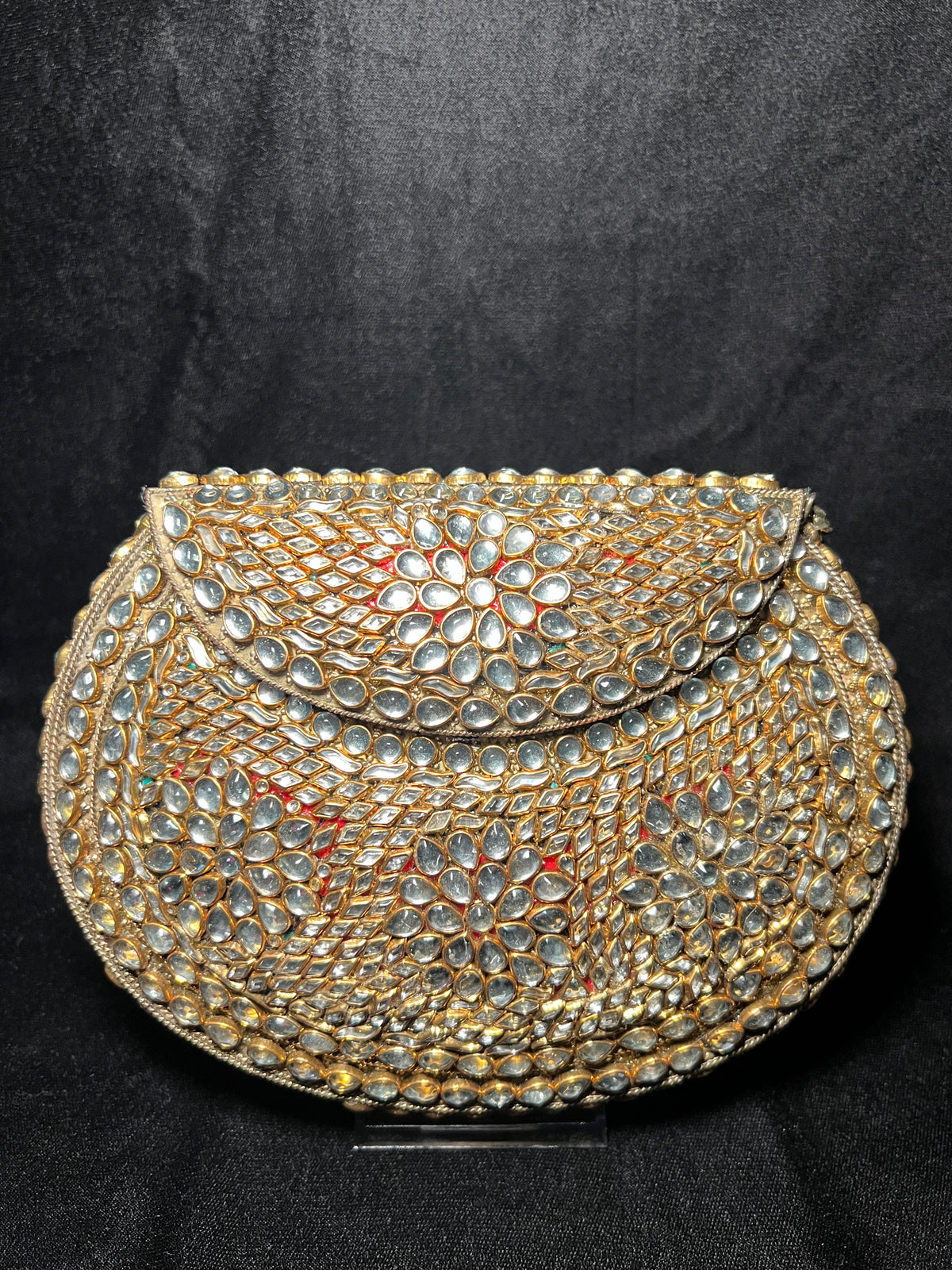 Large U Kundan Clutch | RKC-180