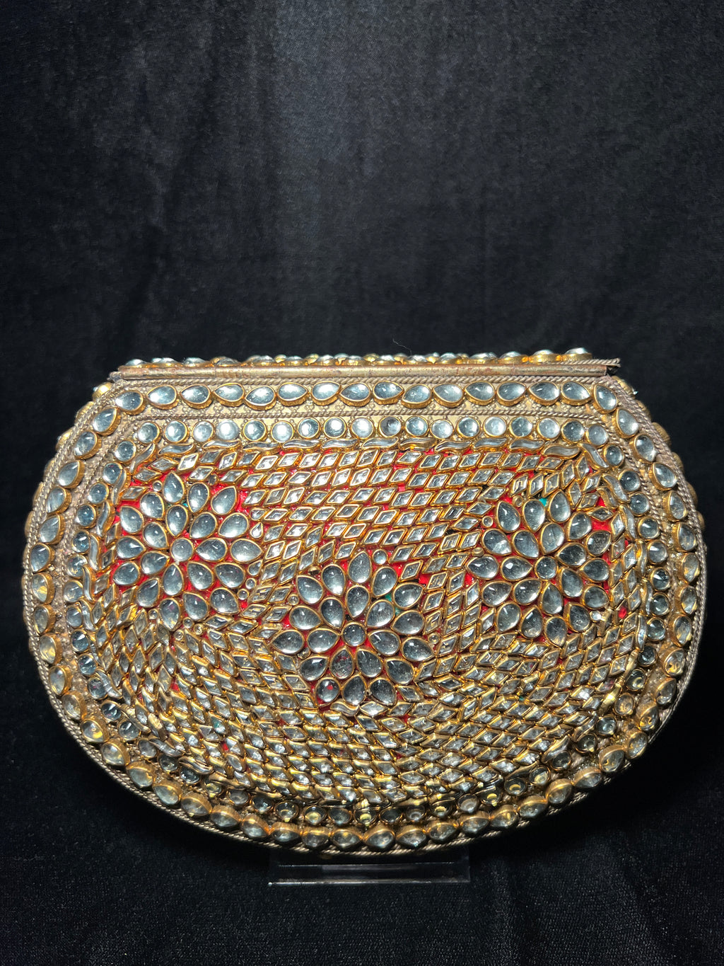 Large U Kundan Clutch | RKC-180