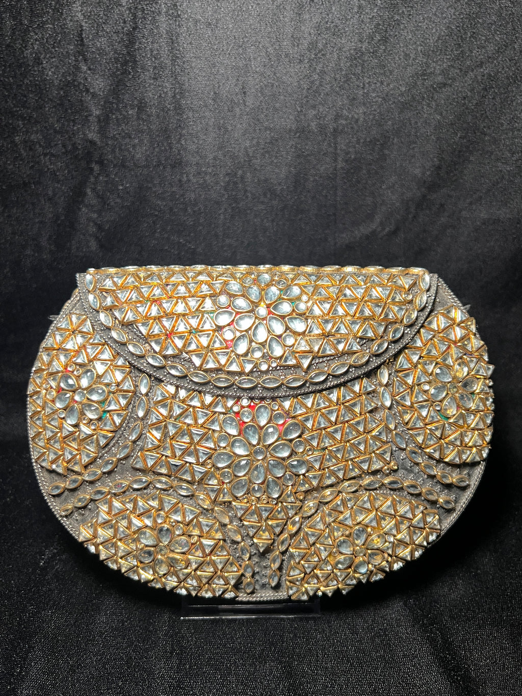 Large U Kundan Clutch | RKC-183