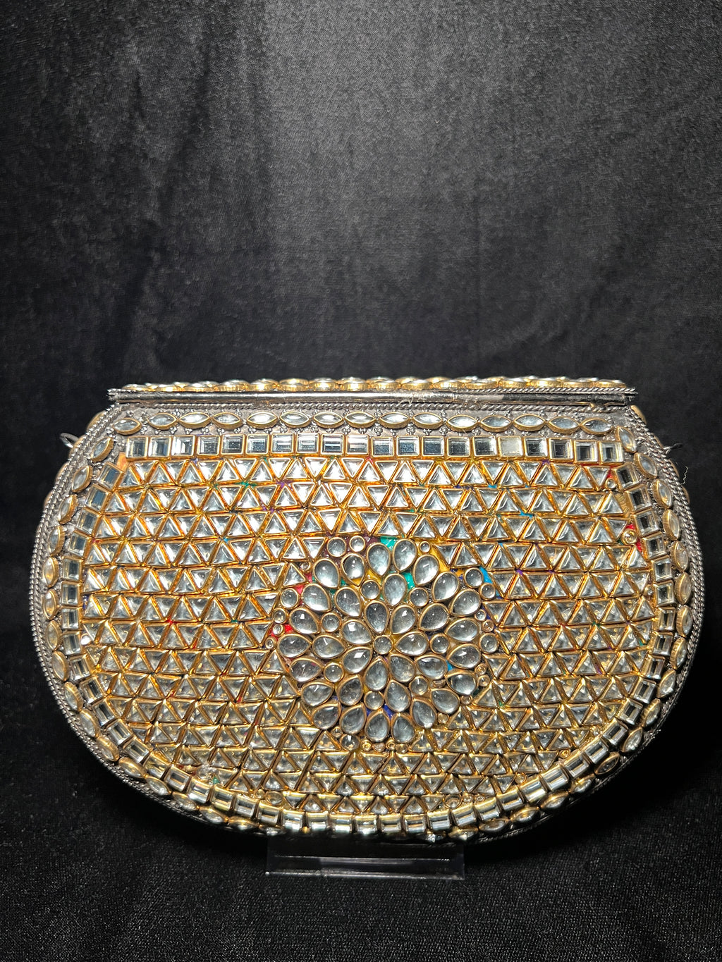 Large U Kundan Clutch | RKC-183