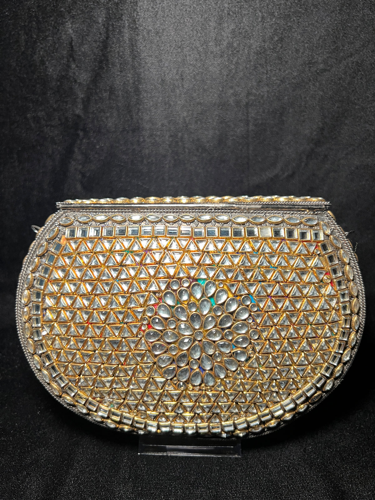 Large U Kundan Clutch | RKC-183