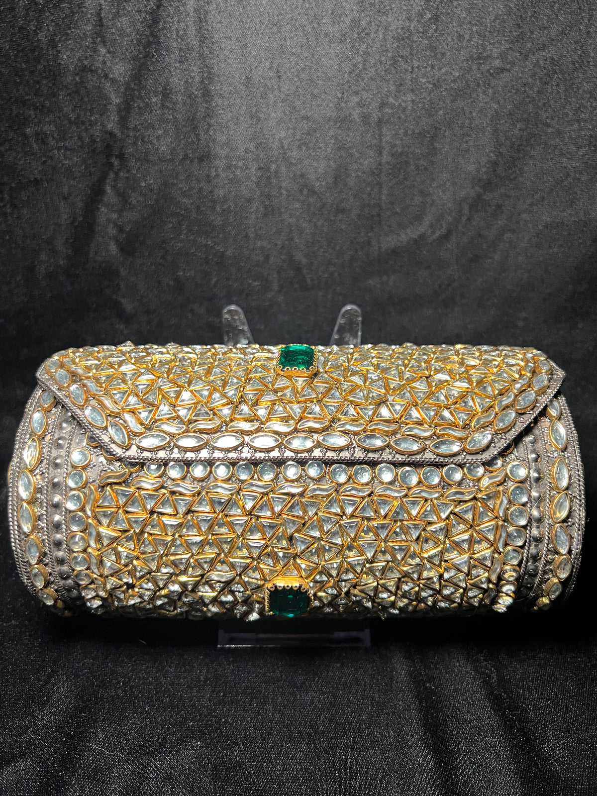 XL Cylinder Kundan Clutch | RKC-177