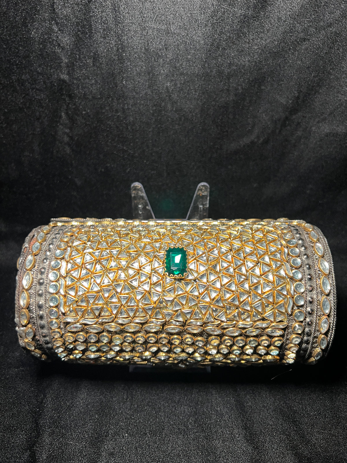 XL Cylinder Kundan Clutch | RKC-177